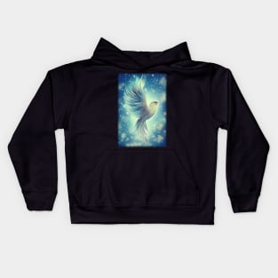 Magical winter bird Kids Hoodie